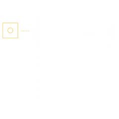 Flasque pour moteur tubulaire côté parachute 350x350mm